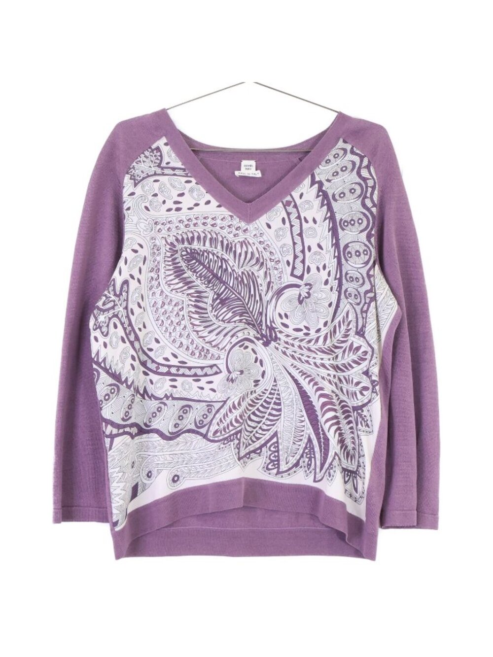 Hermes Twillaine Silk V-neck Knit Sweater 40